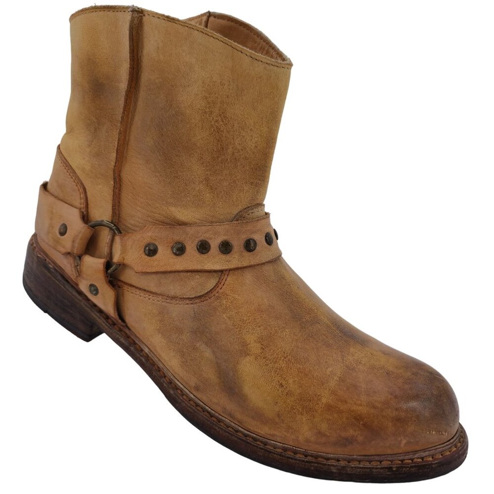 Bed Stu Cobbler Series Exeter Women's 10 Distressed Leather Harness Ankle Boots